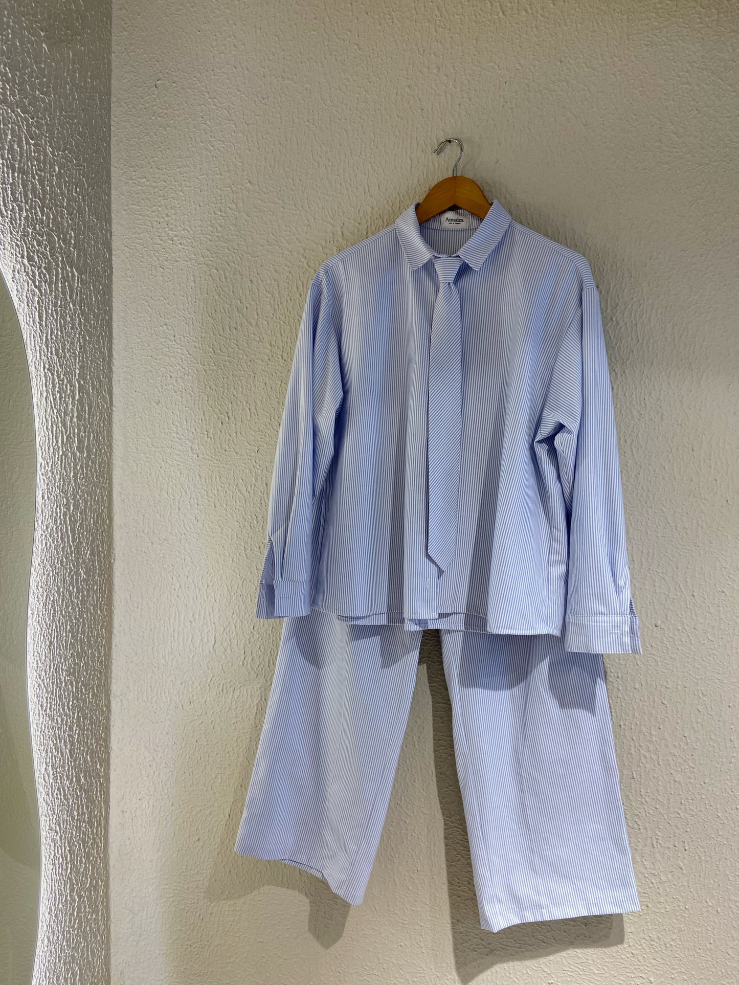 CAMISA CORBATA / RAYAS AZUL
