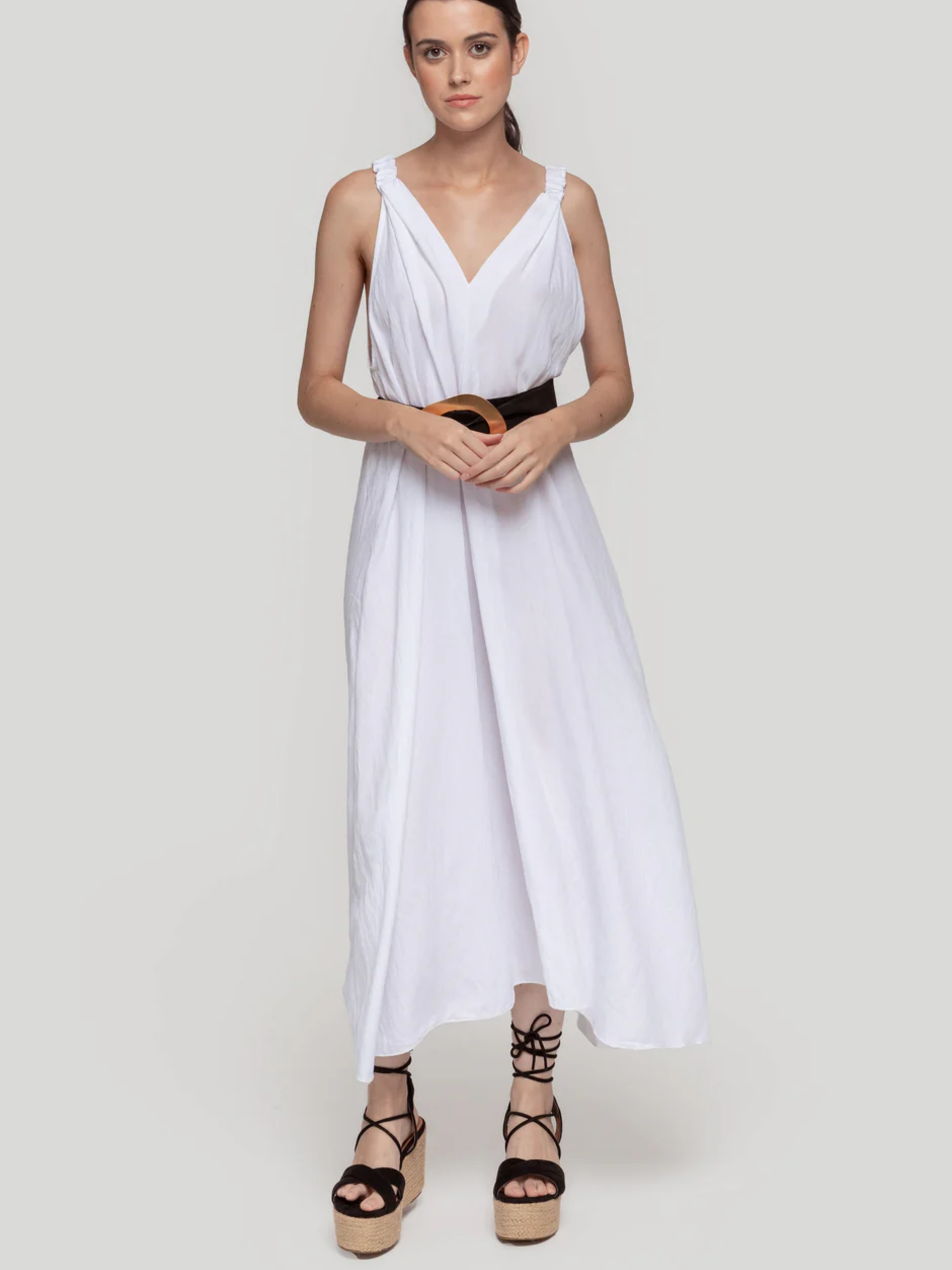 VESTIDO MAXI TIRAS / WHITE