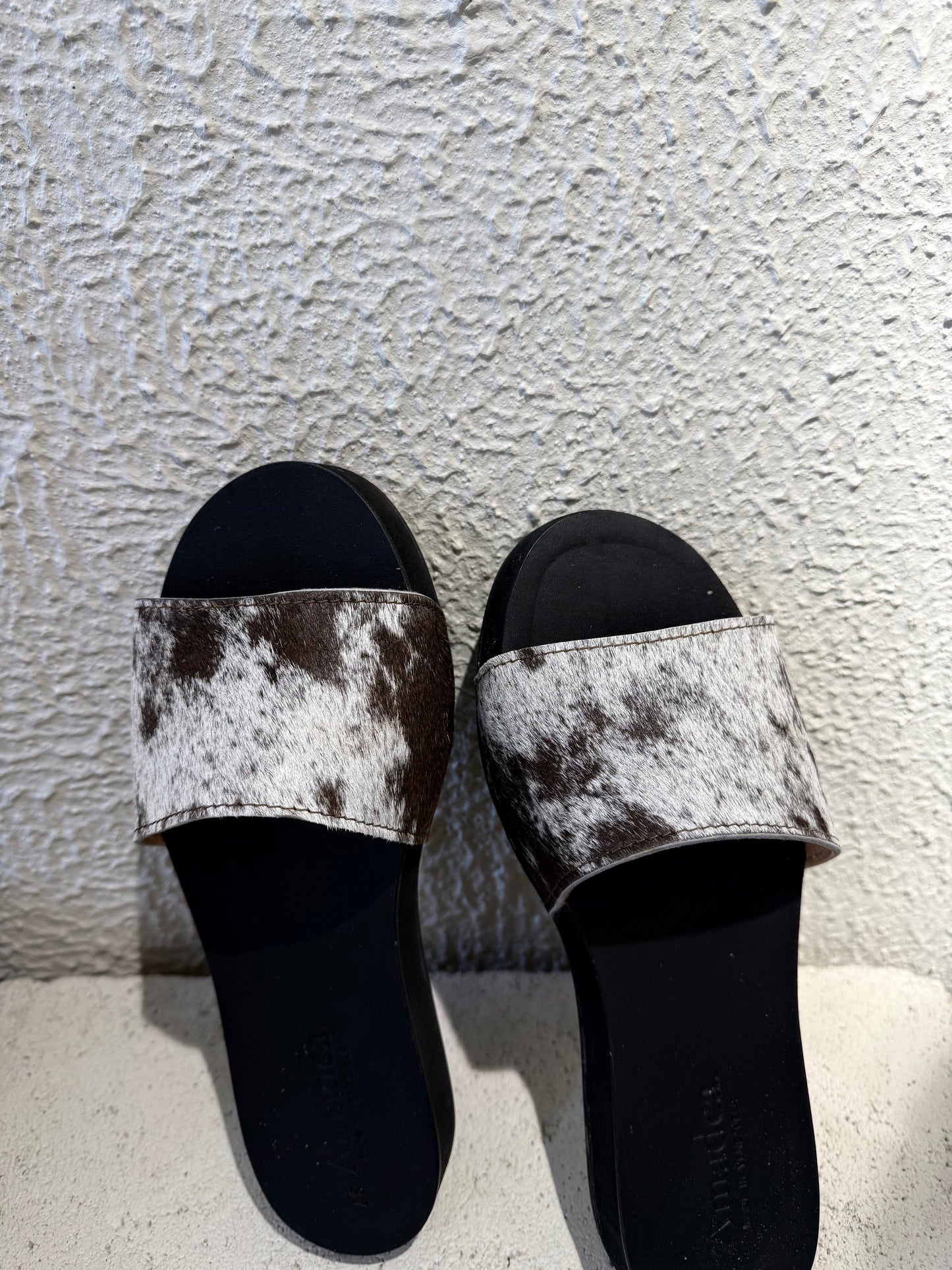 SANDALIA FURRY COWPRINT