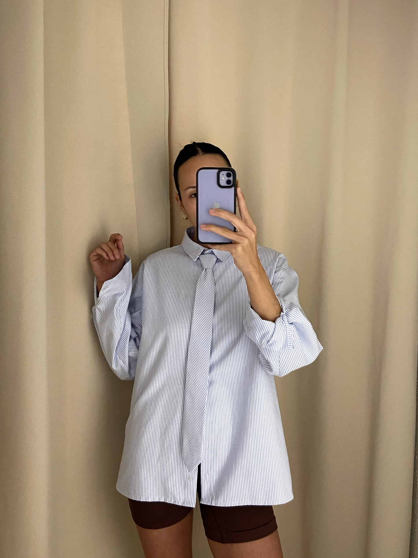 CAMISA CORBATA / RAYAS AZUL