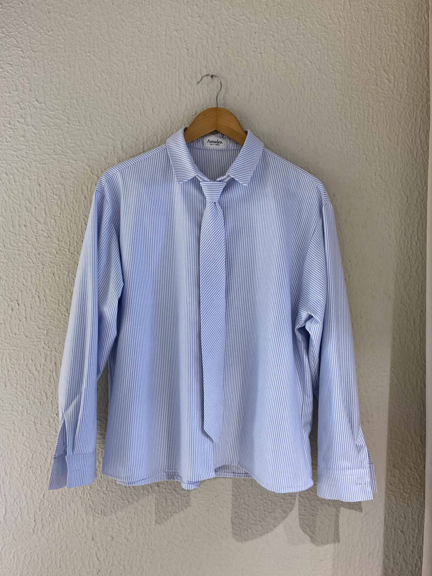 CAMISA CORBATA / RAYAS AZUL