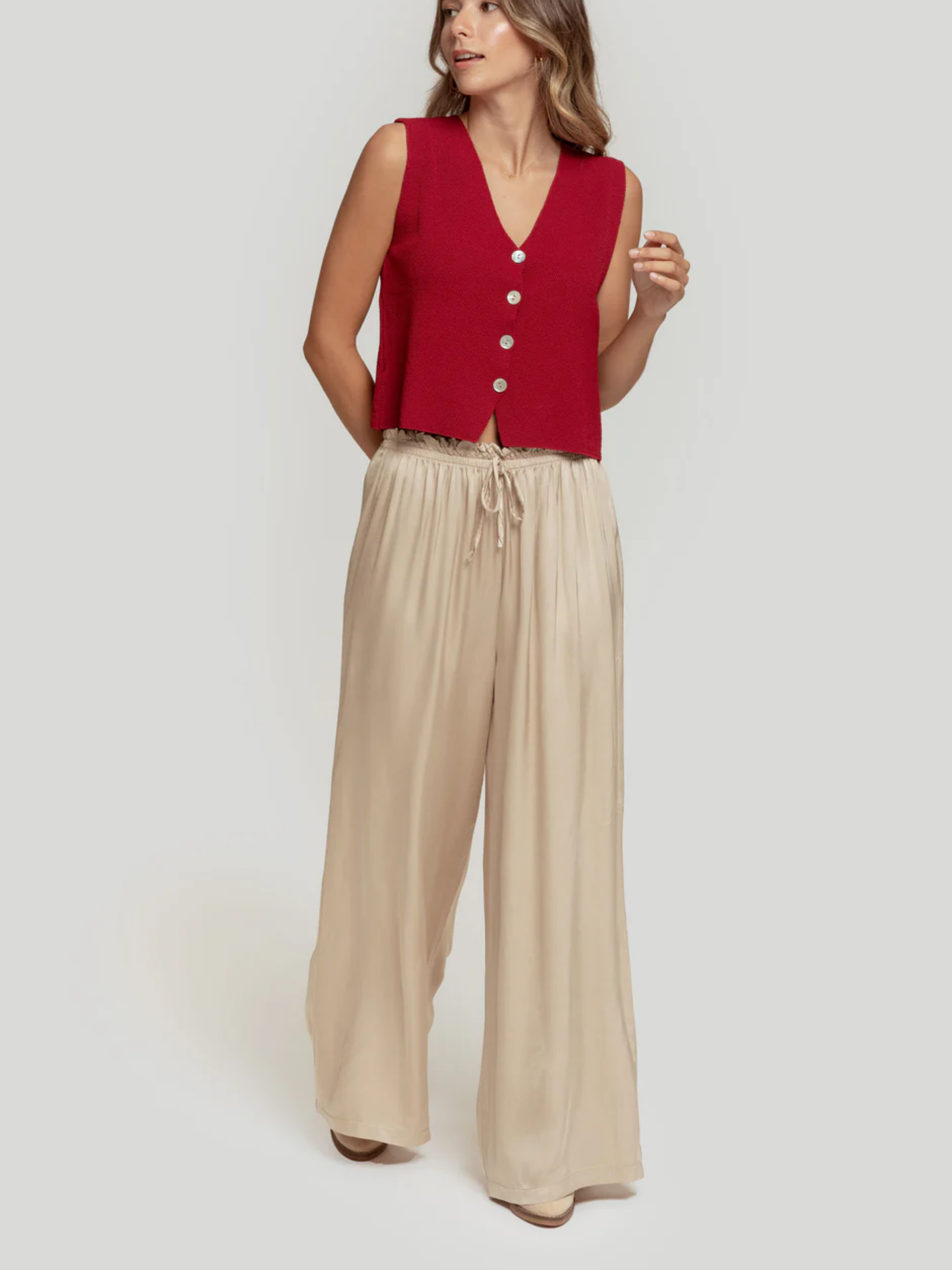 PANTALÓN MAXI / BEIGE