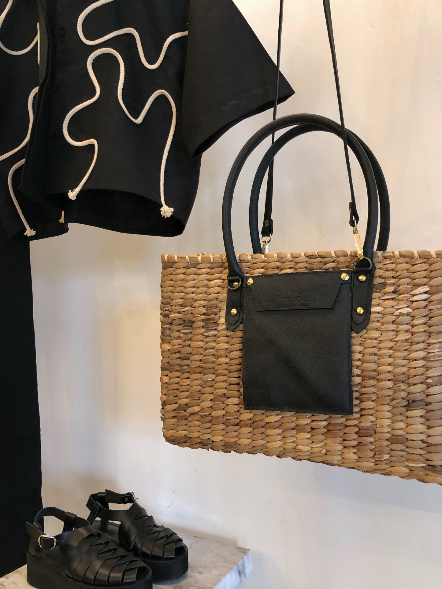 BASKET / SQUARE BORA - BLACK