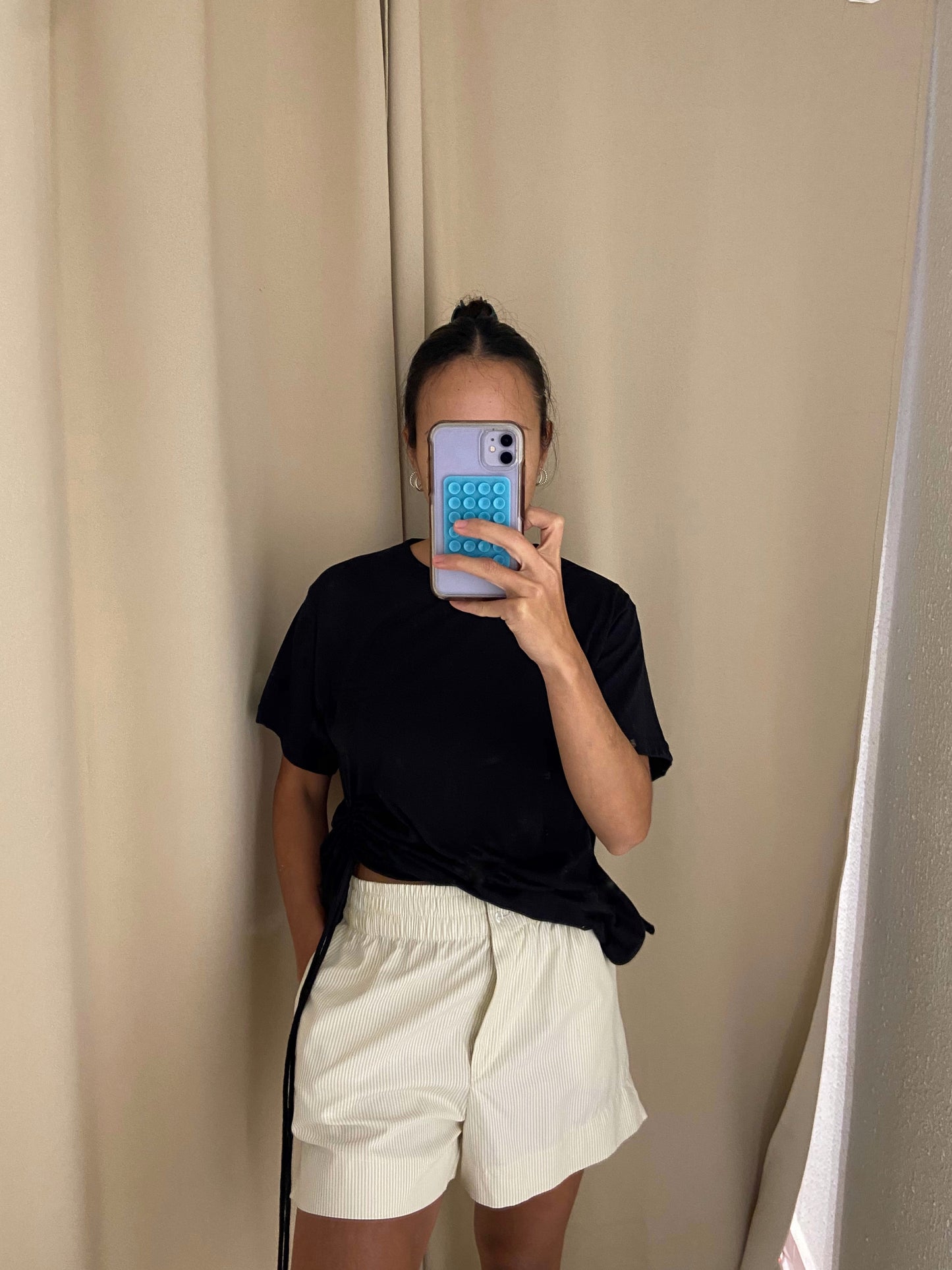 SHORT / BOXER STYLE POPLIN - BEIGE