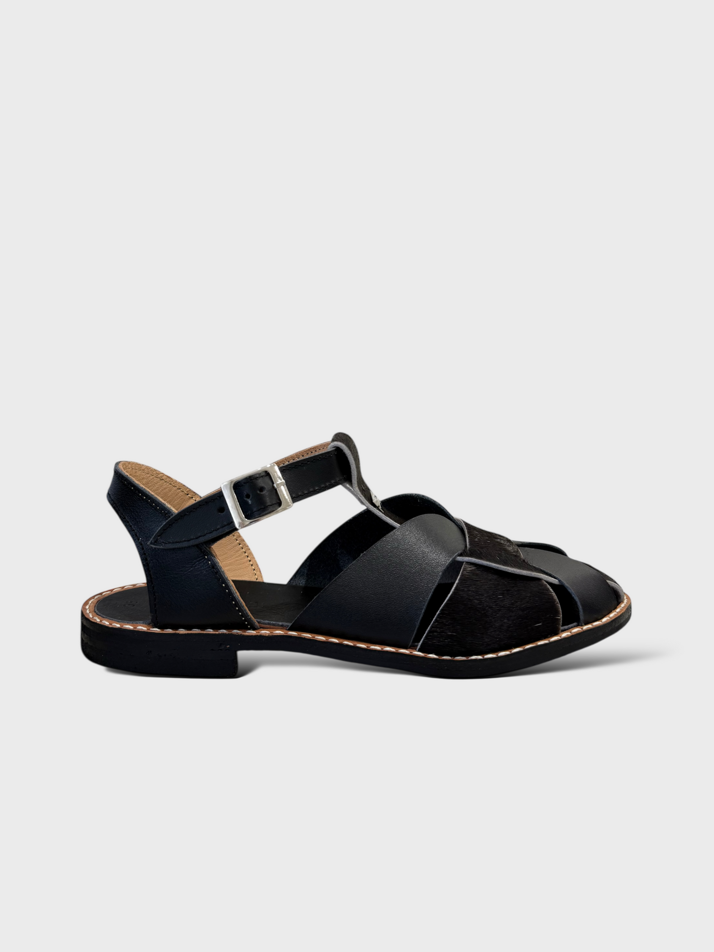SANDALIA CANGREJERA TATI / CALF HAIR COW