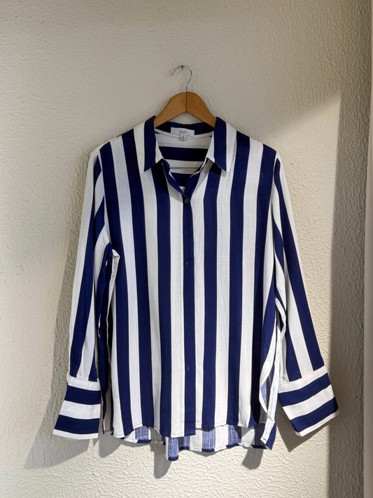 CAMISA OVI / RAYAS AZUL