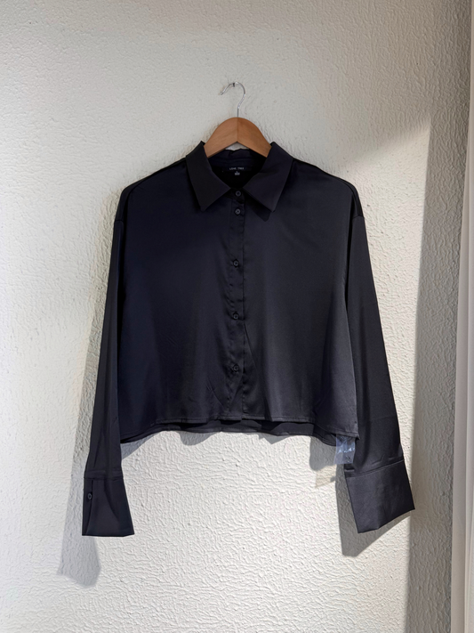 CAMISA LOVE TREE / SEDA NEGRO