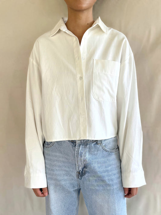 CAMISA / BASIC OXFORD POCKET - WHITE