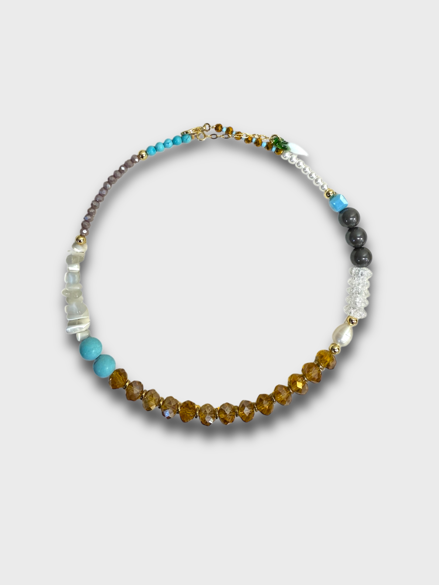 COLLAR PIEDRAS / MULTICOLOR - OJO CORAZON