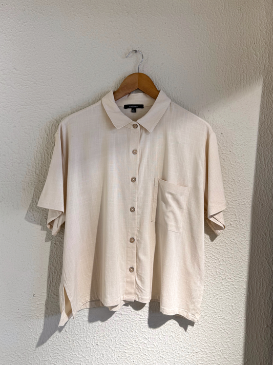 CAMISA AMBIANCE / LINO BEIGE