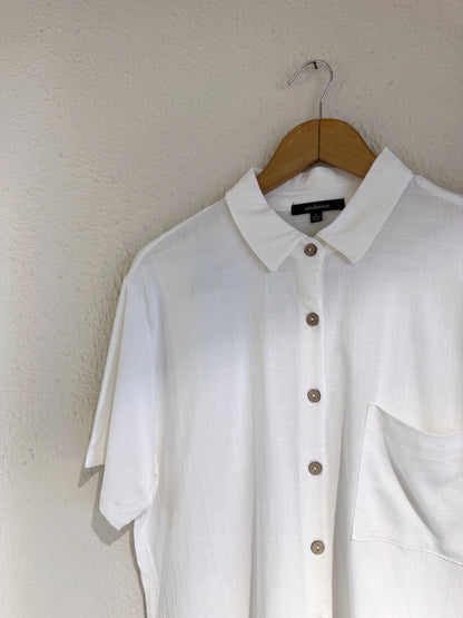 CAMISA AMBIANCE / LINO BLANCO
