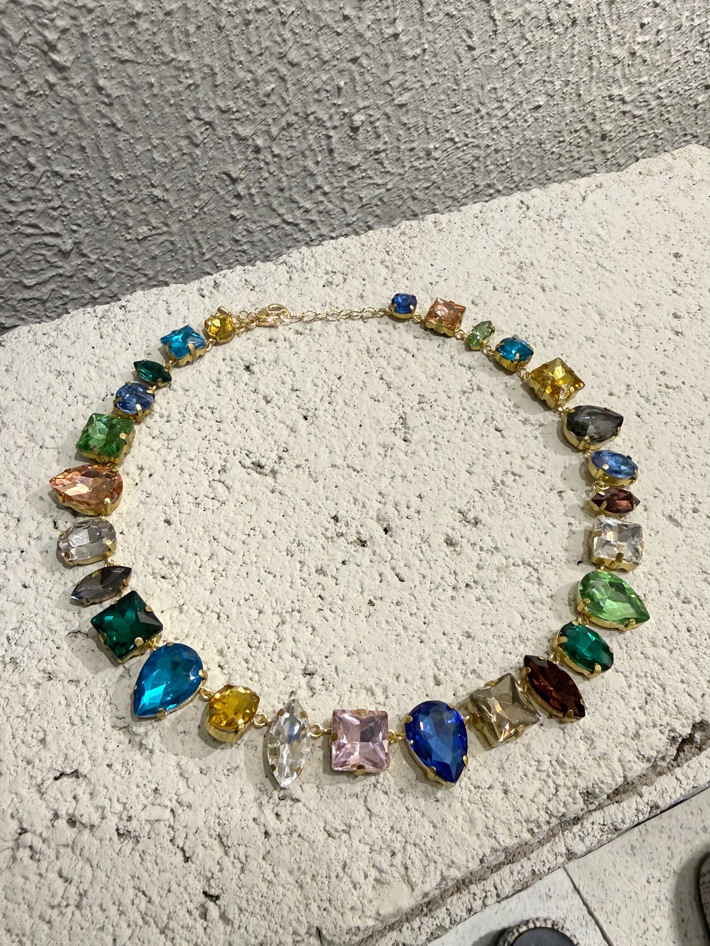 COLLAR PIEDRAS / MULTICOLOR - OJO CORAZON